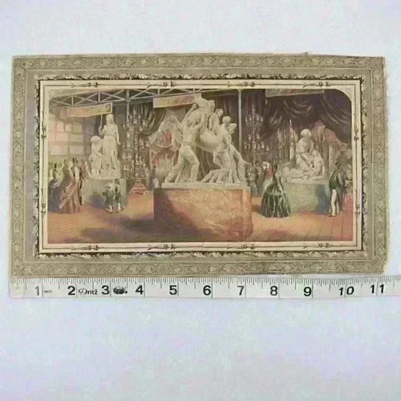 Art Print George Baxter Great Exhibition 1851 Austria Court Antique RARE - Picture 10 of 12